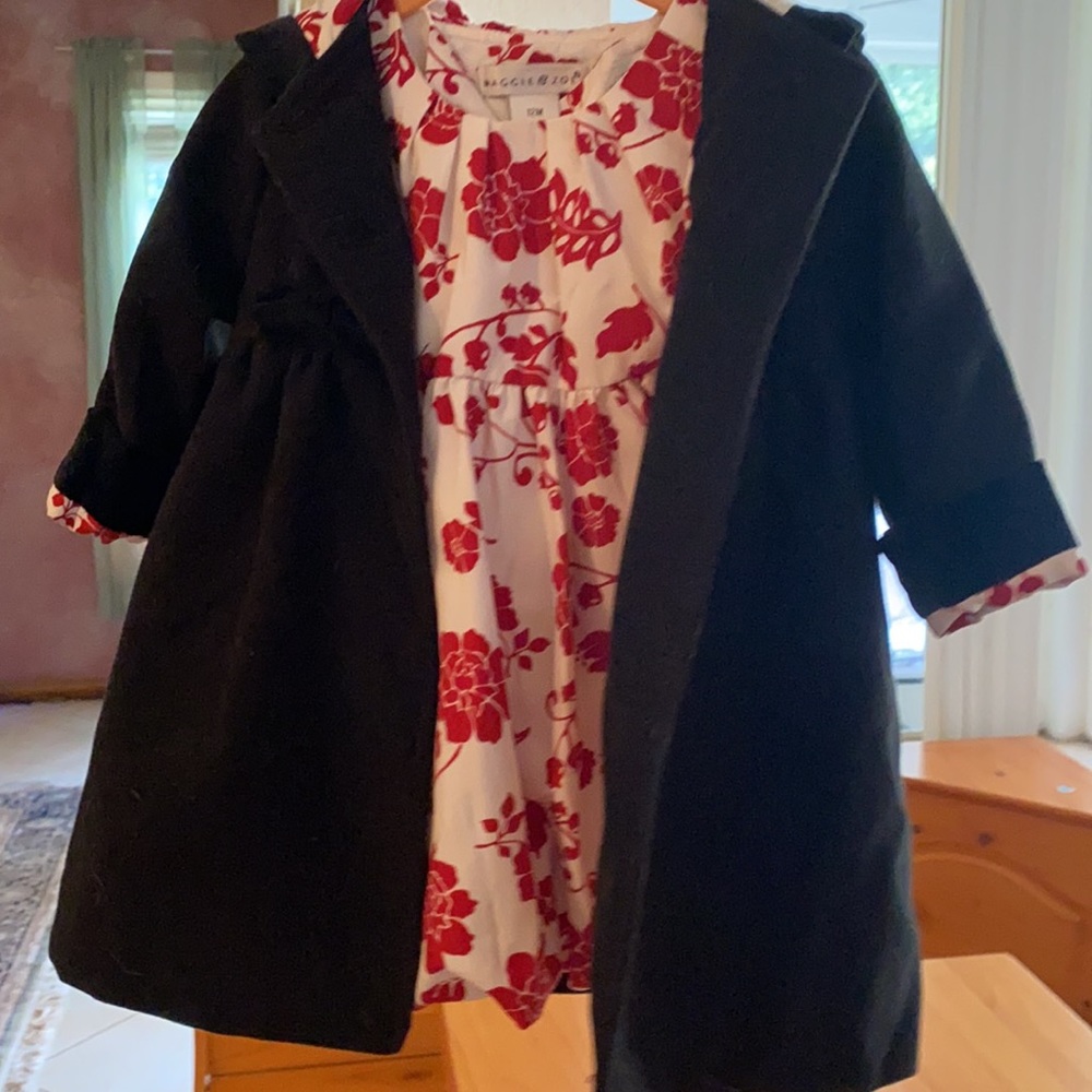 Maggie and Zoe 12 month dress and coat ensemble